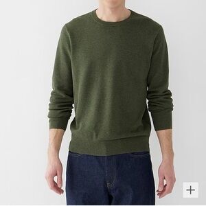 J. Crew Men's Forest Green Crewneck Sweater